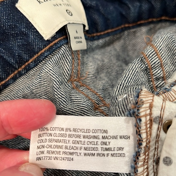 kate spade X Target Women's High-Rise Straight Leg Wide Cuff Jeans/NWT/6 - Picture 16 of 16